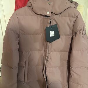 Moose Knuckles Dusty Pink Puffer Jacket